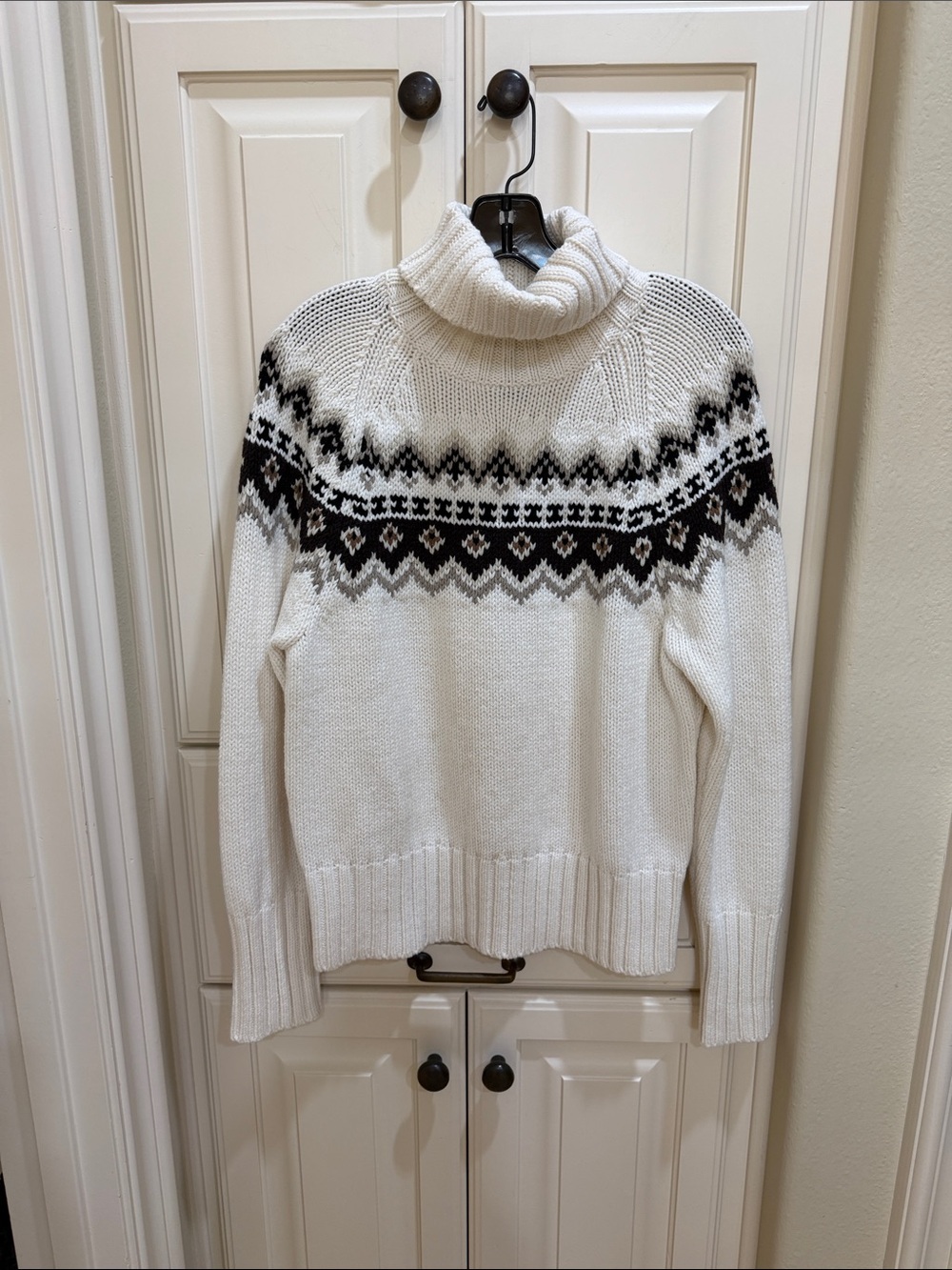 The Limited Turtleneck Fair Isle Yoke Sweater